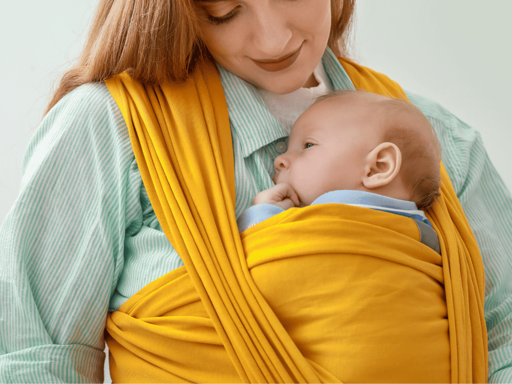 Sling para reduzir a cólica do bebê