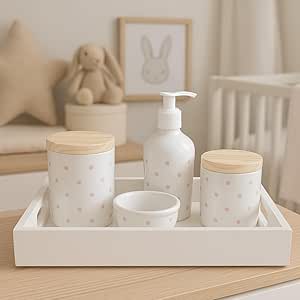 kit higiene para bebe organizadores quarto do bebe