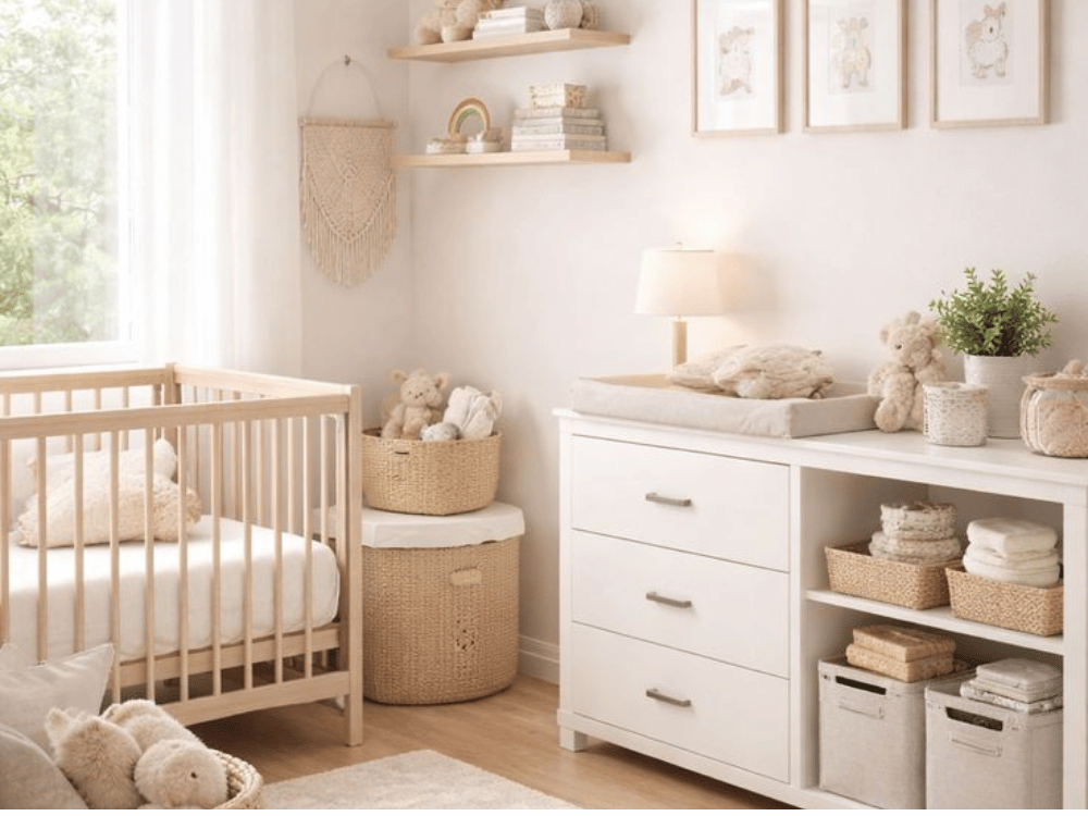 Quarto de bebê que nunca sai de moda. 