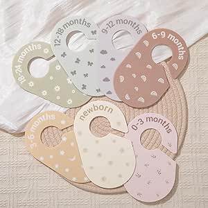 separador de cabide para organizar o quarto do bebe